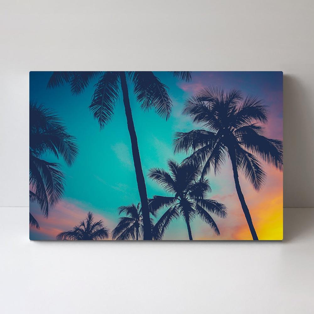 wall-art-print-canvas-poster-framed-Tropical Sunset Sky And Sunlight Through The Sea, Set Of 2-by-Gioia Wall Art-Gioia Wall Art