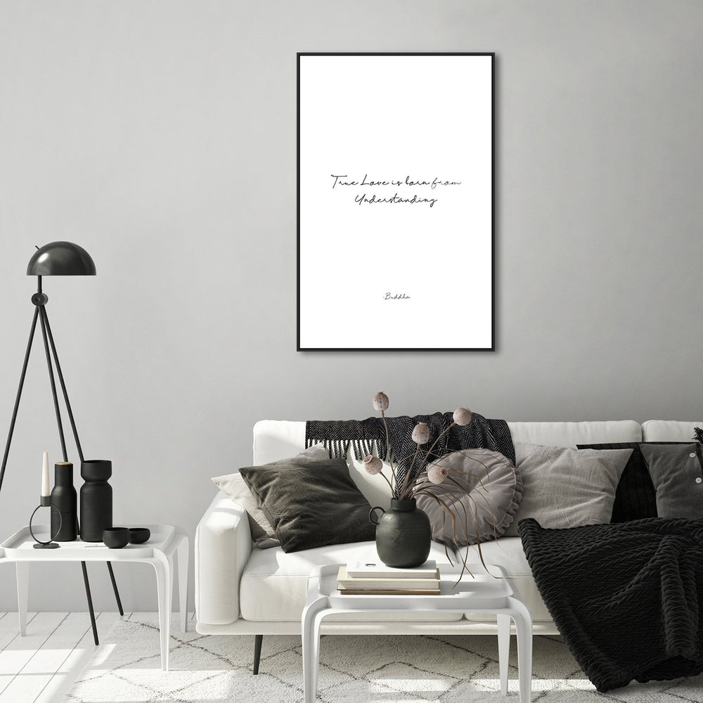 wall-art-print-canvas-poster-framed-True Love, Buddha Quote-by-Gioia Wall Art-Gioia Wall Art