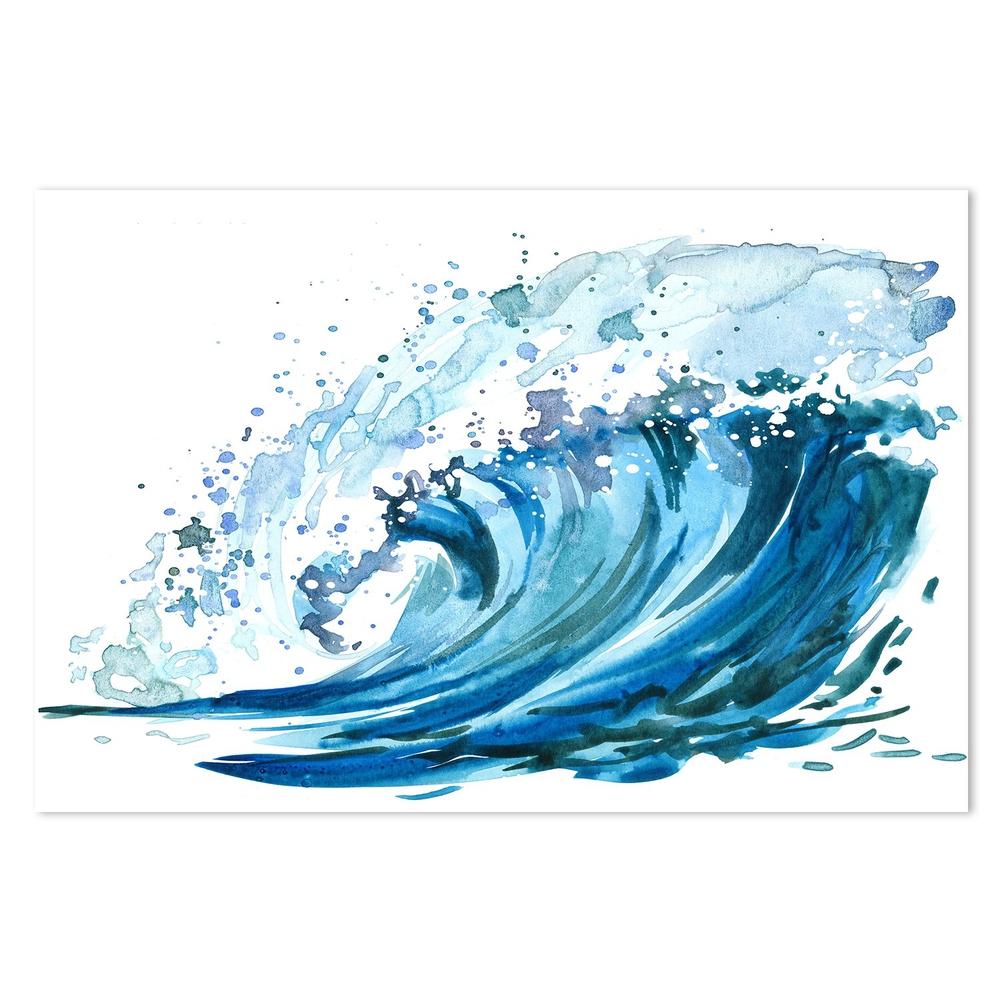 wall-art-print-canvas-poster-framed-Turquoise Wave, Style B-by-Gioia Wall Art-Gioia Wall Art