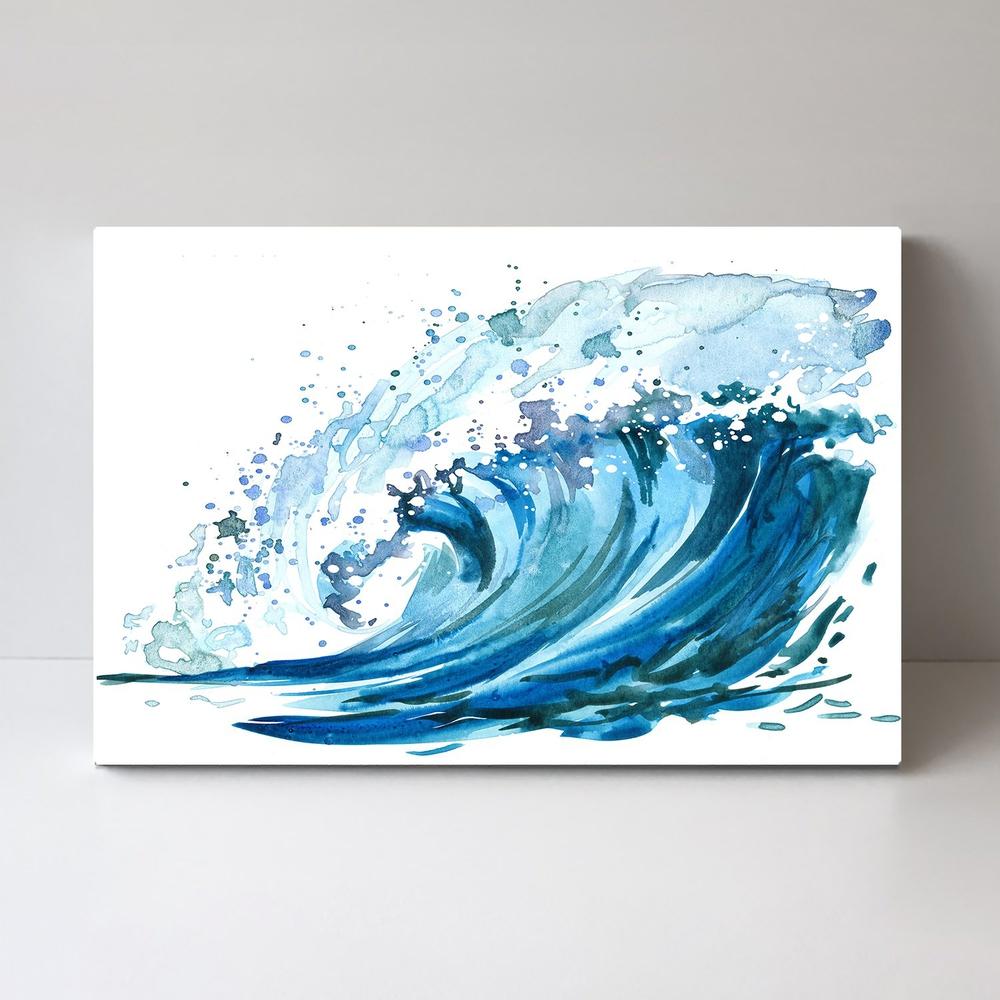 wall-art-print-canvas-poster-framed-Turquoise Wave, Style B-by-Gioia Wall Art-Gioia Wall Art