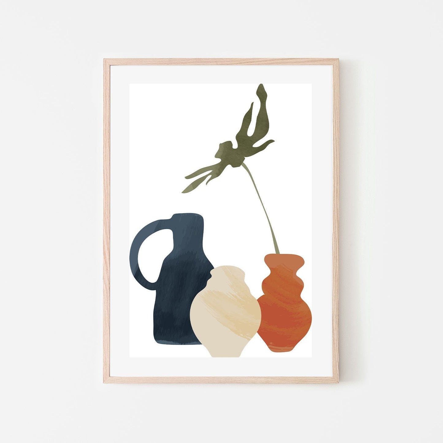 wall-art-print-canvas-poster-framed-Vase Trio, Style C-GIOIA-WALL-ART