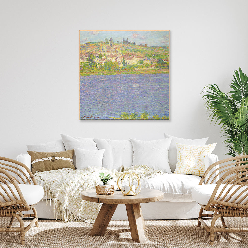 wall-art-print-canvas-poster-framed-Vetheuil Sun Effect 1901 , By Monet-by-Gioia Wall Art-Gioia Wall Art