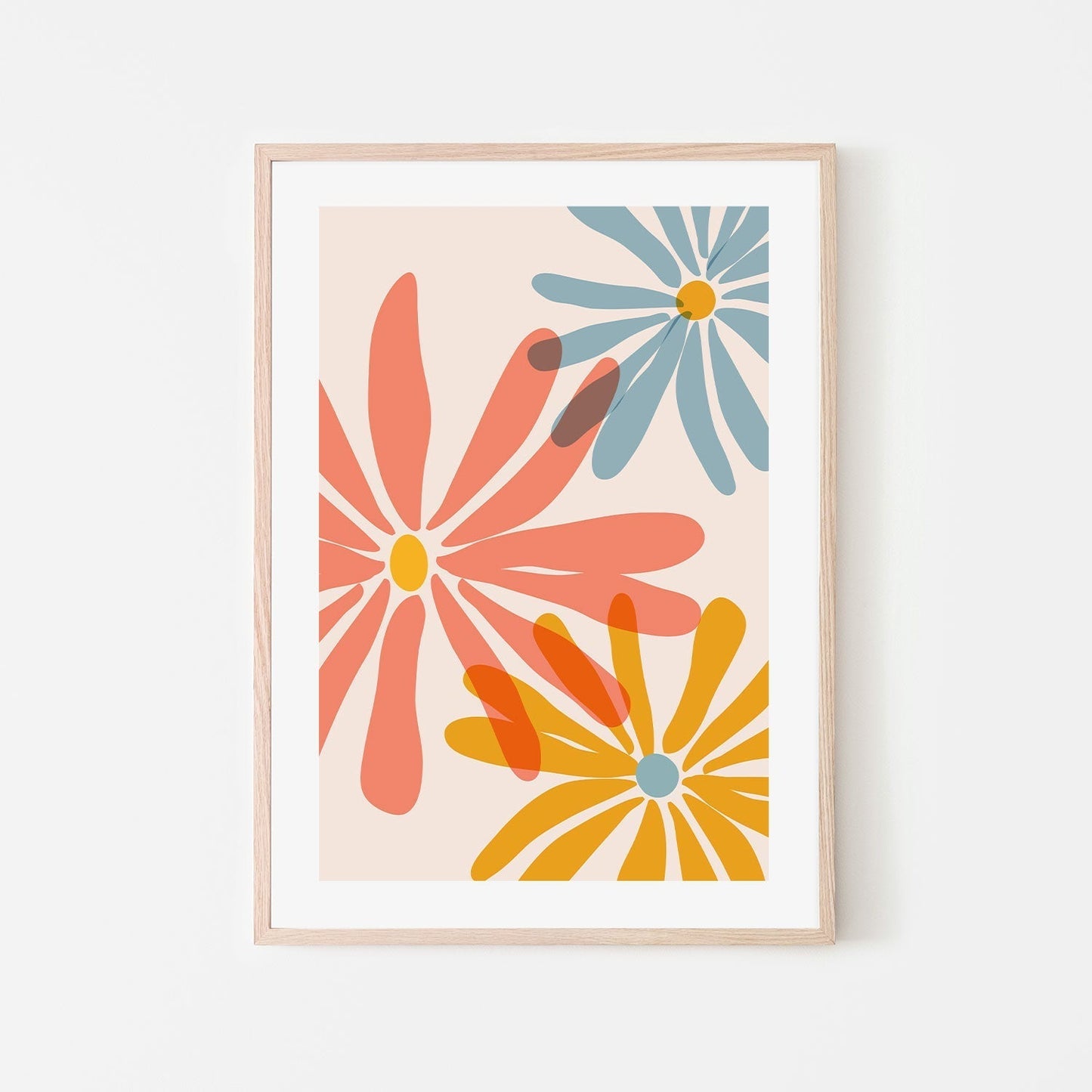 wall-art-print-canvas-poster-framed-Vibrant Flowers-GIOIA-WALL-ART