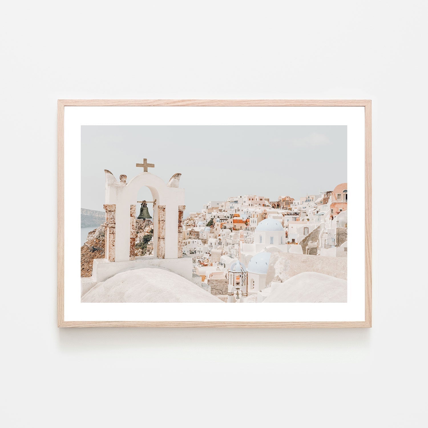 wall-art-print-canvas-poster-framed-View of Oia village. Santorini, Greece-by-Gioia Wall Art-Gioia Wall Art