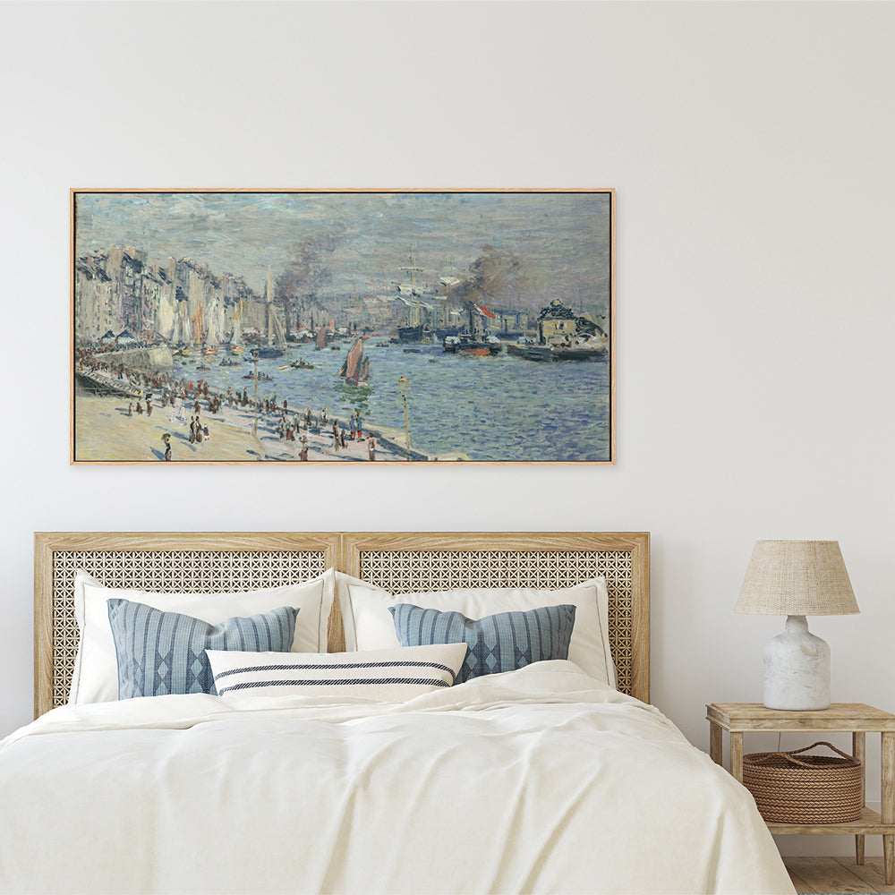 wall-art-print-canvas-poster-framed-View of the Old Outer Harbor at Le Havre 1874 , By Monet-by-Gioia Wall Art-Gioia Wall Art