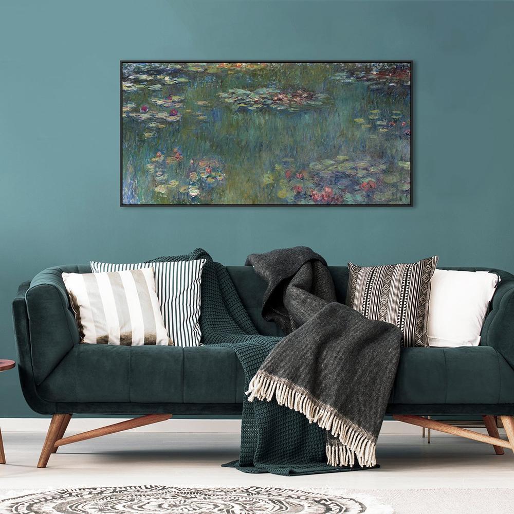 wall-art-print-canvas-poster-framed-Water Lilies, Monet-by-Gioia Wall Art-Gioia Wall Art