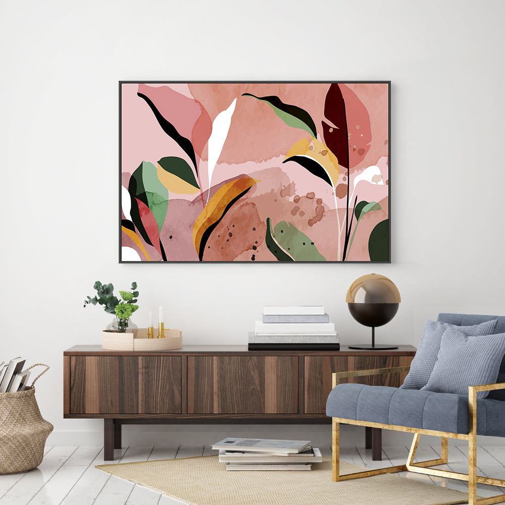 wall-art-print-canvas-poster-framed-Watermelon Botanical-GIOIA-WALL-ART