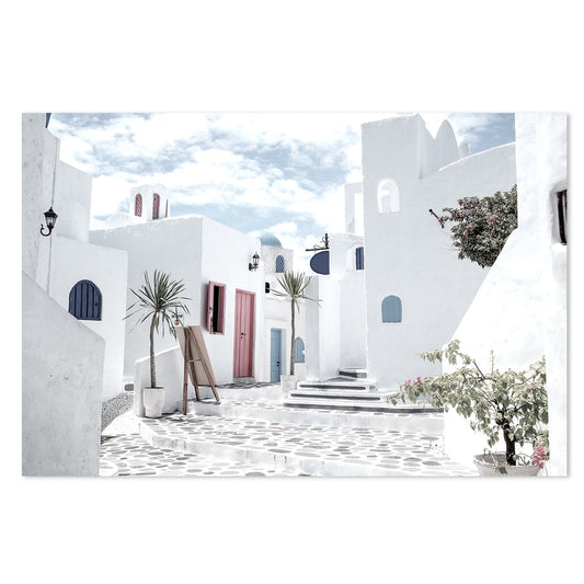 wall-art-print-canvas-poster-framed-White Houses In Santorini-by-Gioia Wall Art-Gioia Wall Art