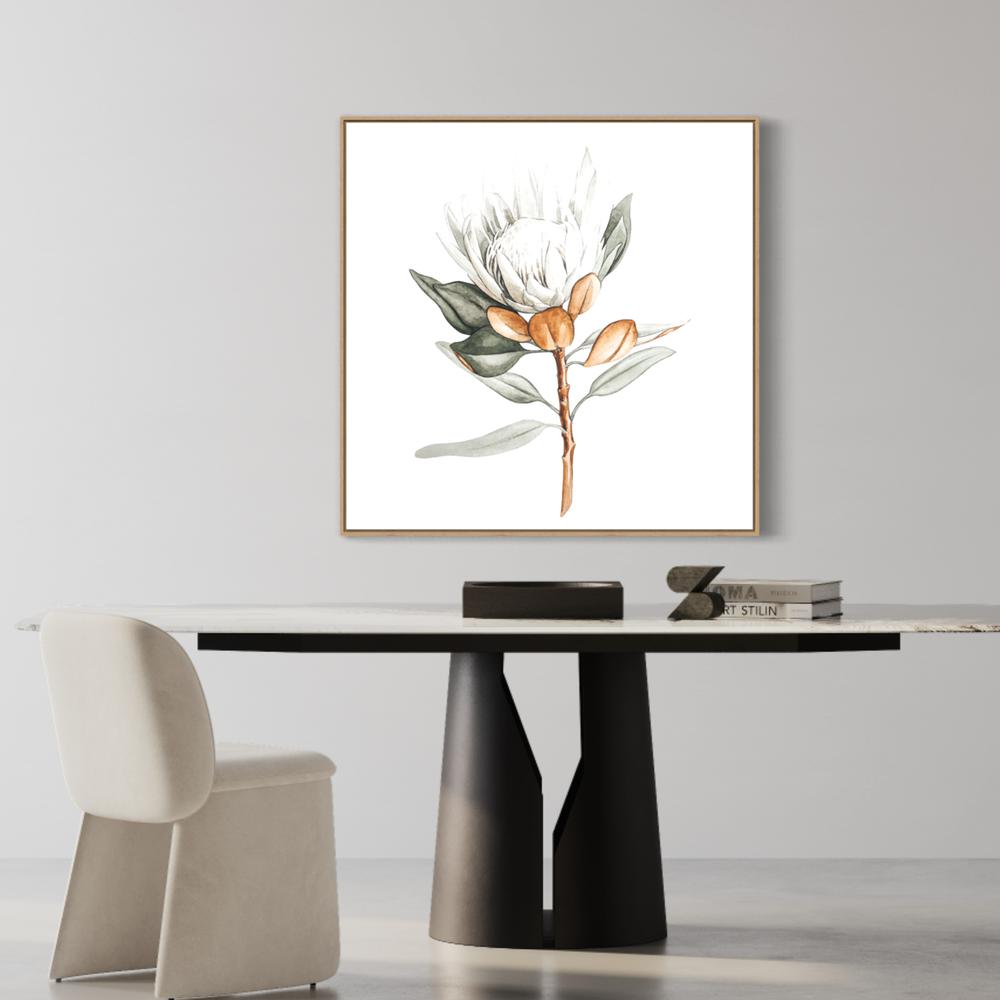 wall-art-print-canvas-poster-framed-White Protea-by-Gioia Wall Art-Gioia Wall Art