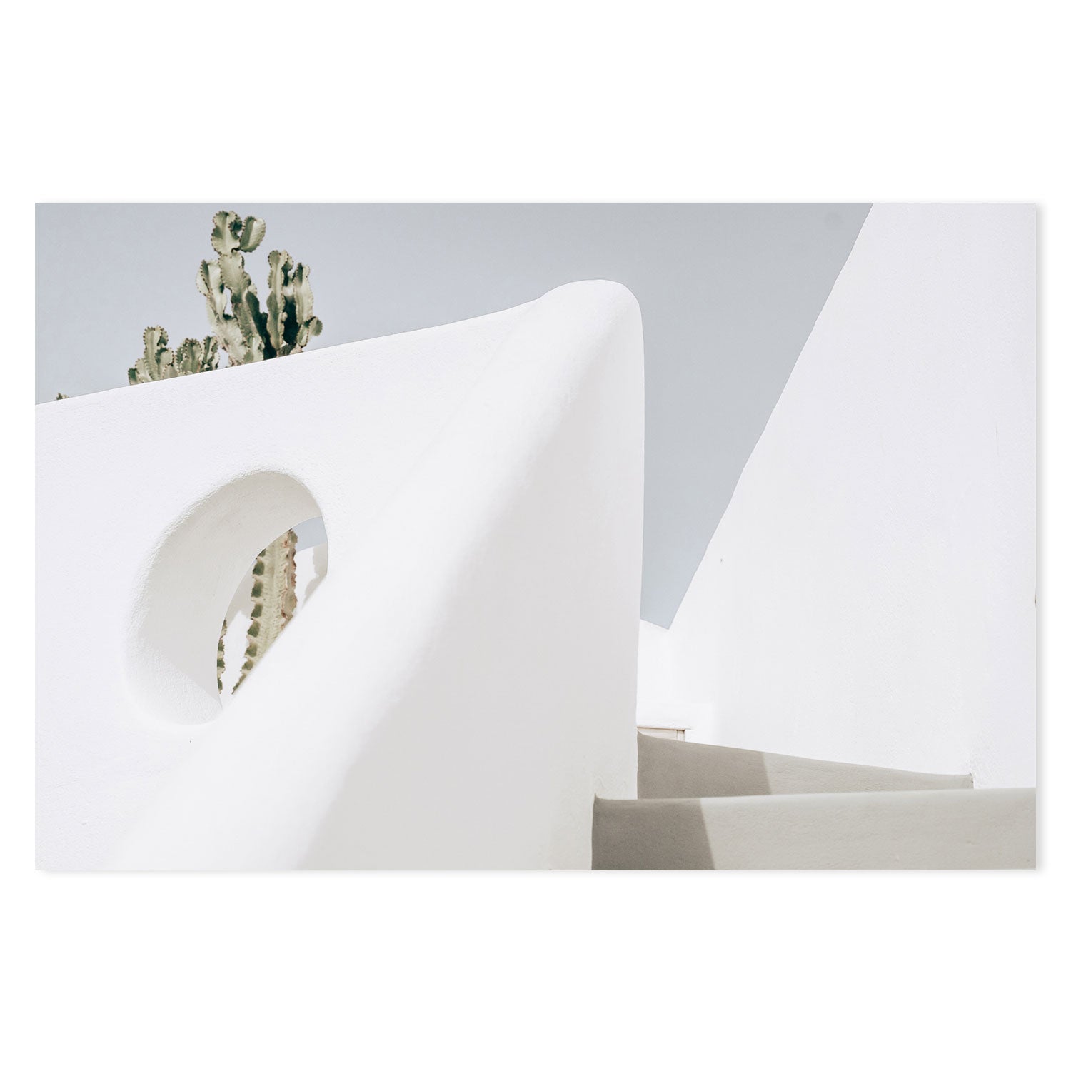 White wall and stairs-Gioia-Prints-Framed-Canvas-Poster-GIOIA-WALL-ART