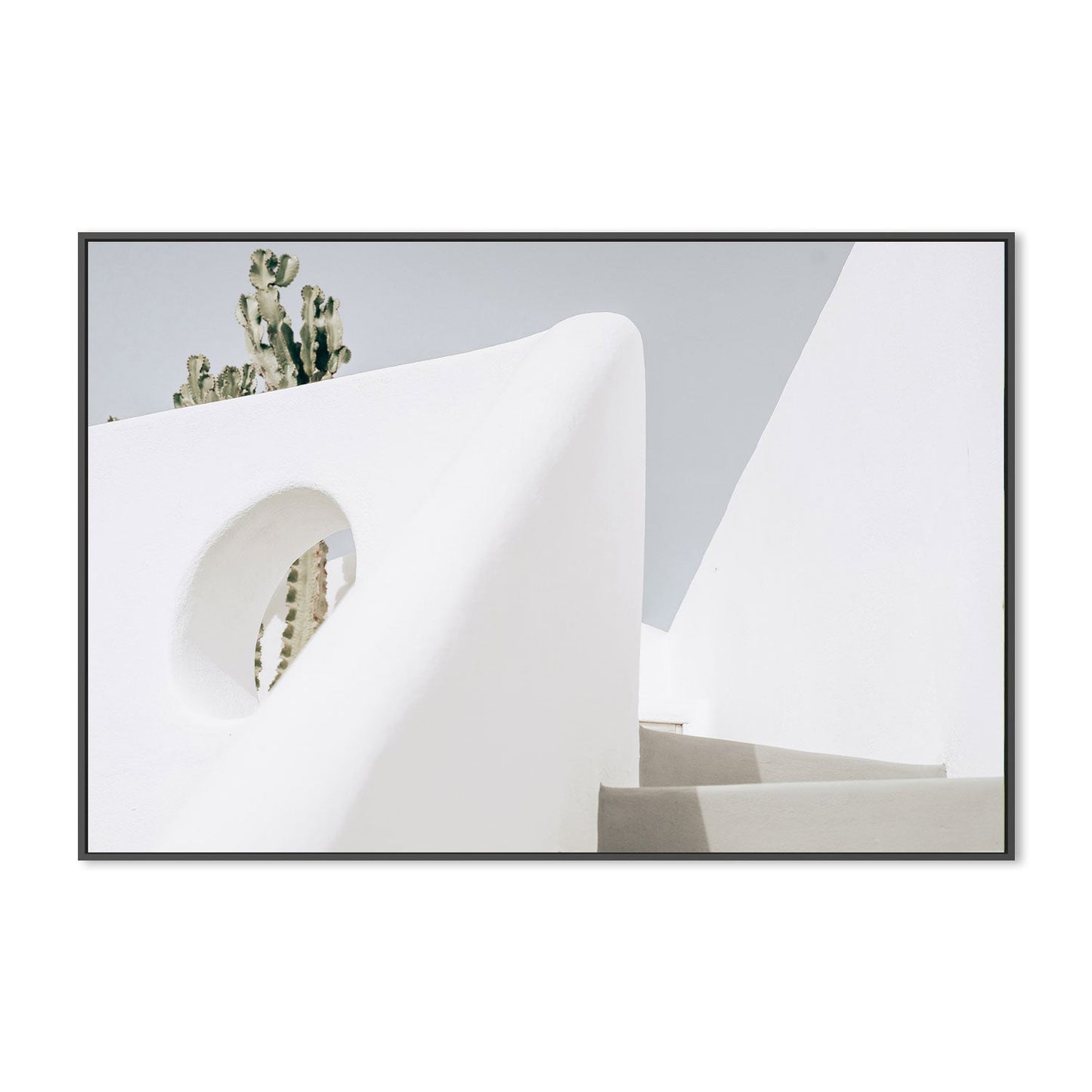 White wall and stairs-Gioia-Prints-Framed-Canvas-Poster-GIOIA-WALL-ART