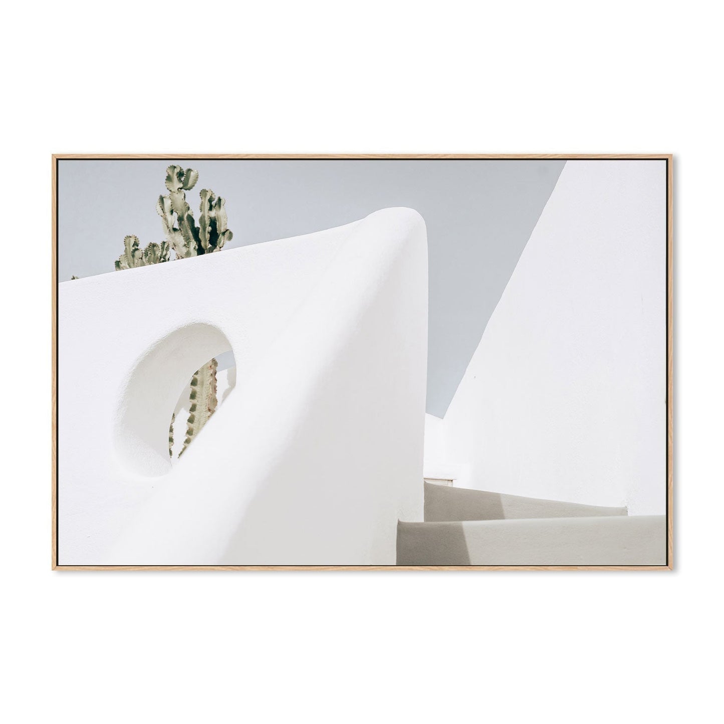 White wall and stairs-Gioia-Prints-Framed-Canvas-Poster-GIOIA-WALL-ART