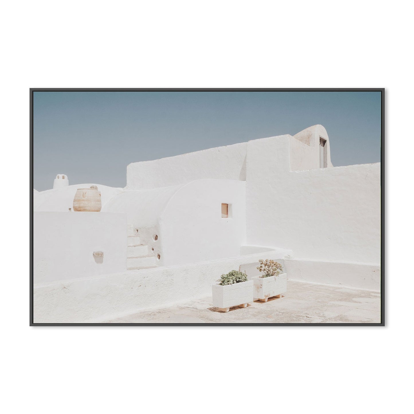 White Walls in Santorini-Gioia-Prints-Framed-Canvas-Poster-GIOIA-WALL-ART