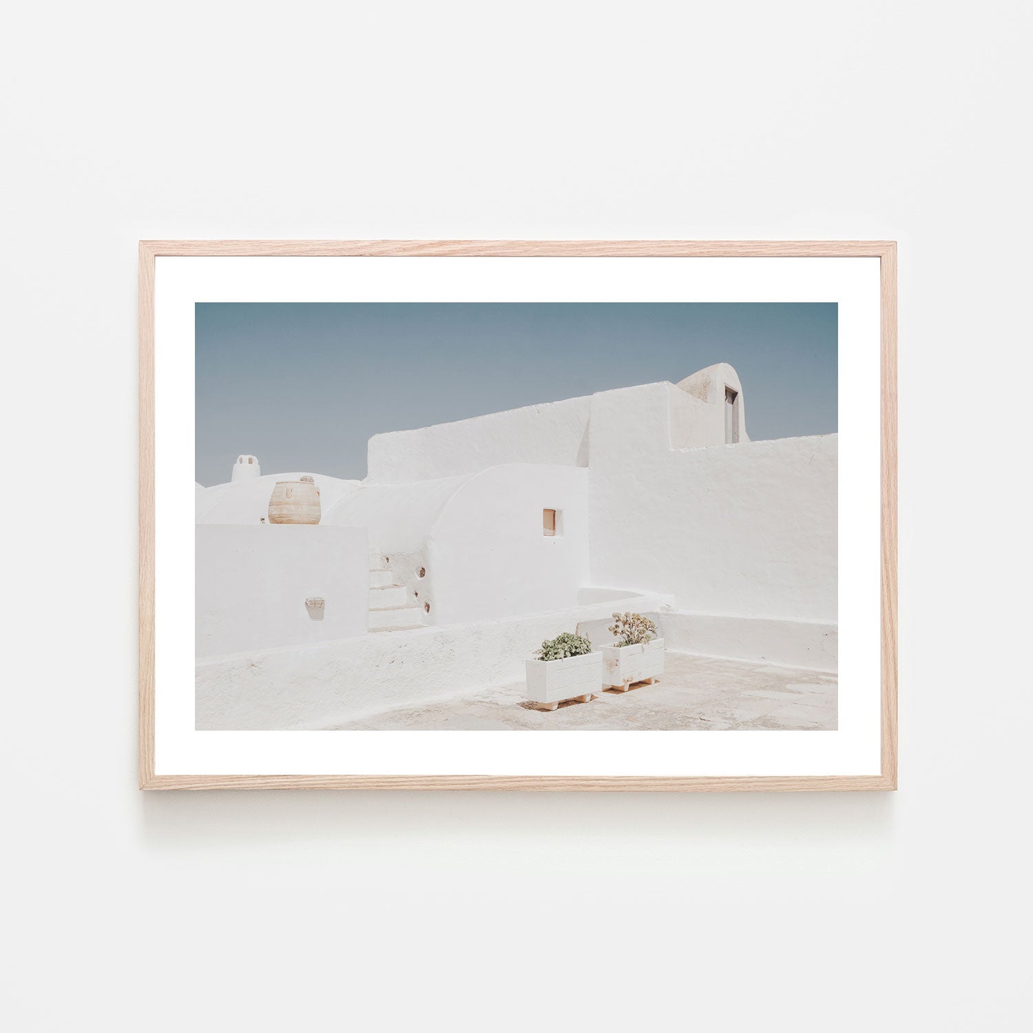 White Walls in Santorini-Gioia-Prints-Framed-Canvas-Poster-GIOIA-WALL-ART