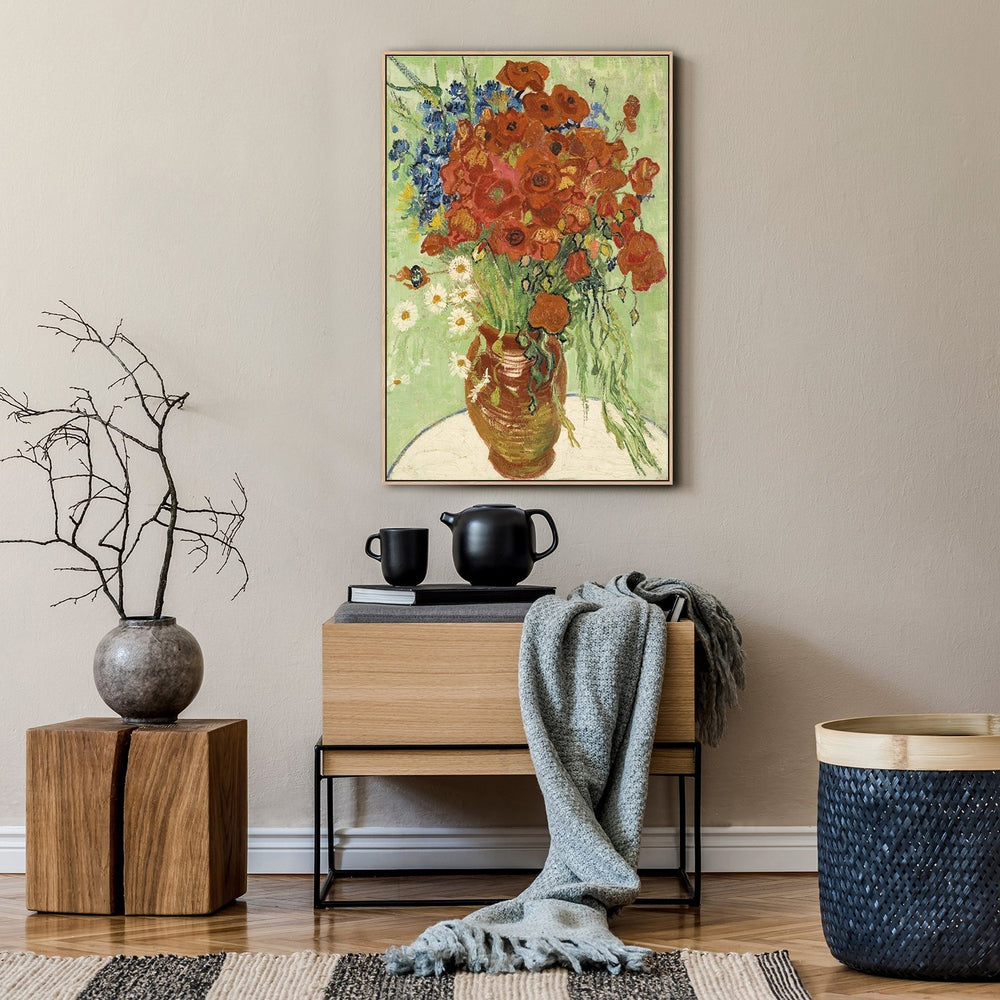 wall-art-print-canvas-poster-framed-Wildflowers, By Van Gough-by-Gioia Wall Art-Gioia Wall Art