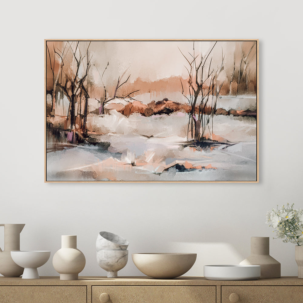 wall-art-print-canvas-poster-framed-Winter Forest-by-Gioia Wall Art-Gioia Wall Art