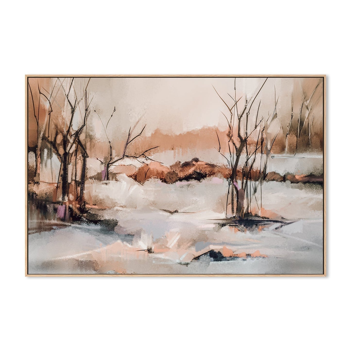 wall-art-print-canvas-poster-framed-Winter Forest-by-Gioia Wall Art-Gioia Wall Art