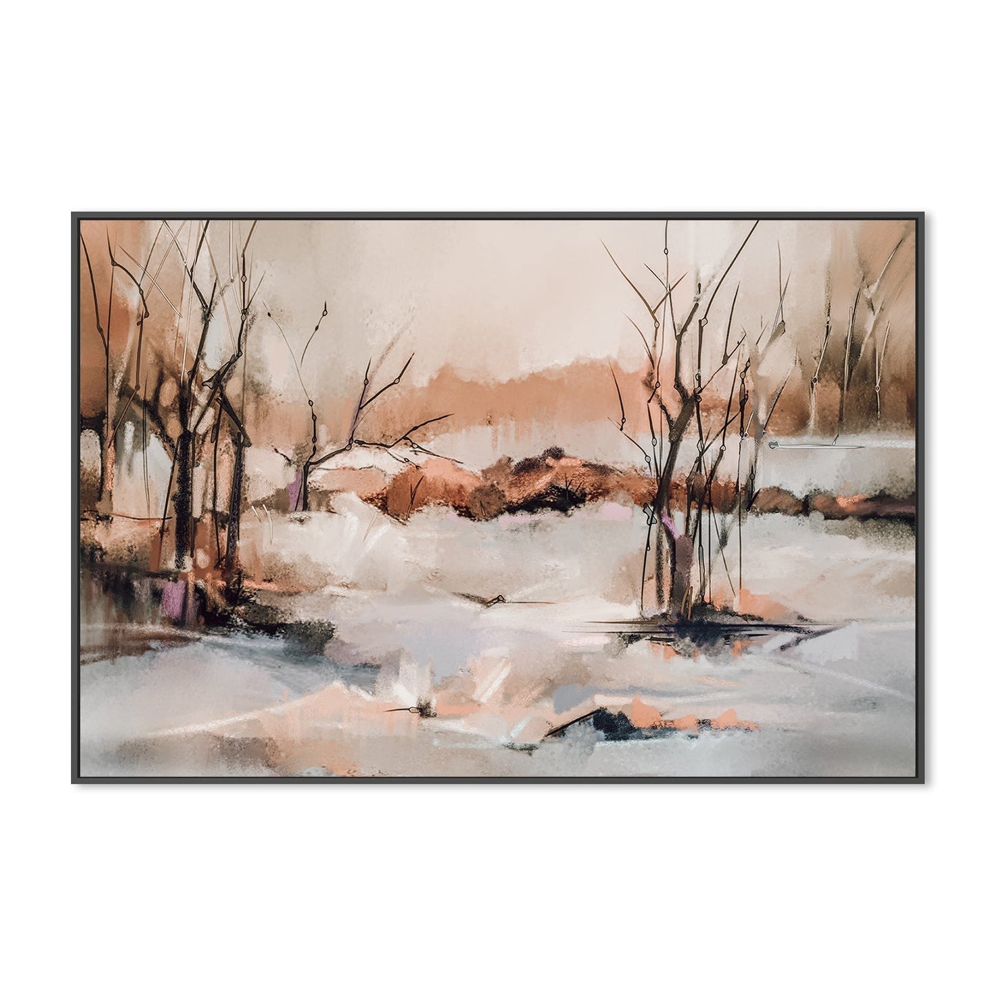 wall-art-print-canvas-poster-framed-Winter Forest-by-Gioia Wall Art-Gioia Wall Art